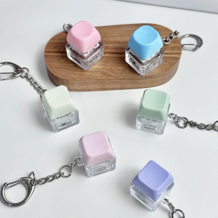 Cross-border block decompression key PC cap mechanical shaft keyboard decompression pinch test shaft key keychain pendant Cross-border block decompression key PC cap mechanical shaft keyboard decompression pinch test shaft key keychain pendant
